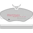 Jeu de 4 plaquettes de frein avant METZGER 1170110 - Visuel 1