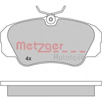 Jeu de 4 plaquettes de frein avant METZGER 1170245