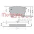 Jeu de 4 plaquettes de frein arrière METZGER 1170264 - Visuel 1