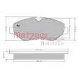 Jeu de 4 plaquettes de frein avant METZGER 1170271 - Visuel 1