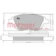 Jeu de 4 plaquettes de frein avant METZGER 1170326 - Visuel 1