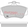 Jeu de 4 plaquettes de frein avant METZGER 1170627 - Visuel 1