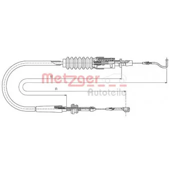 Câble d'accélération METZGER