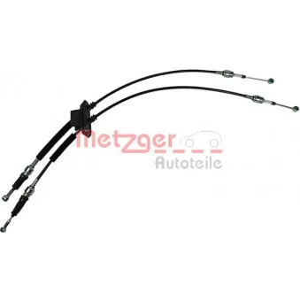Tirette à câble, boîte de vitesse manuelle METZGER 3150092