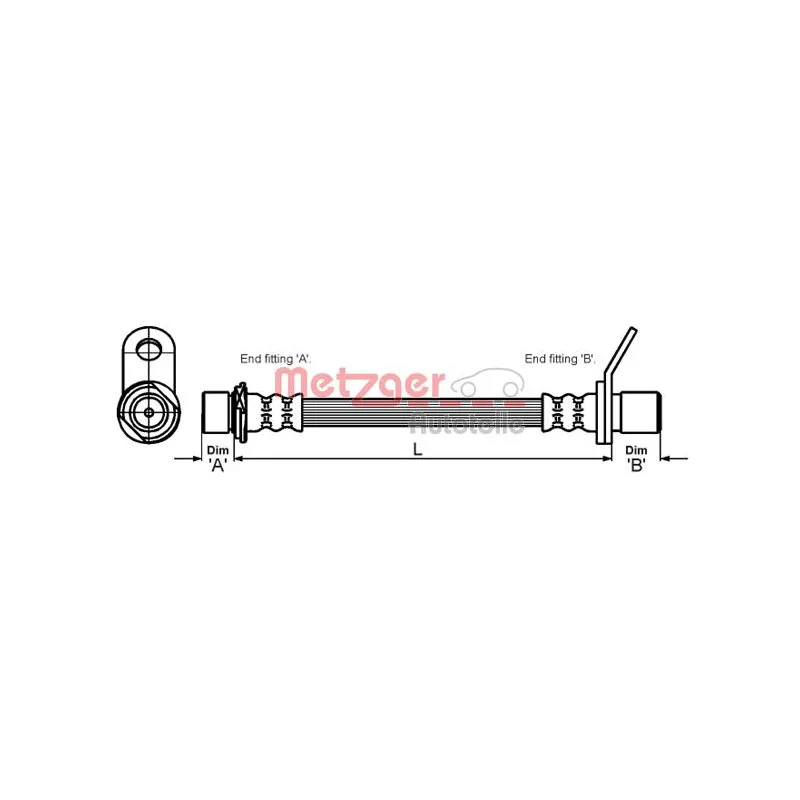 Flexible de frein METZGER 4110014