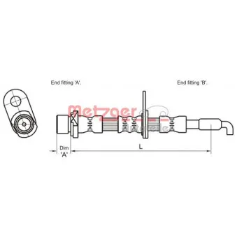 Flexible de frein METZGER 4110029