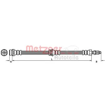 Flexible de frein METZGER 4110038