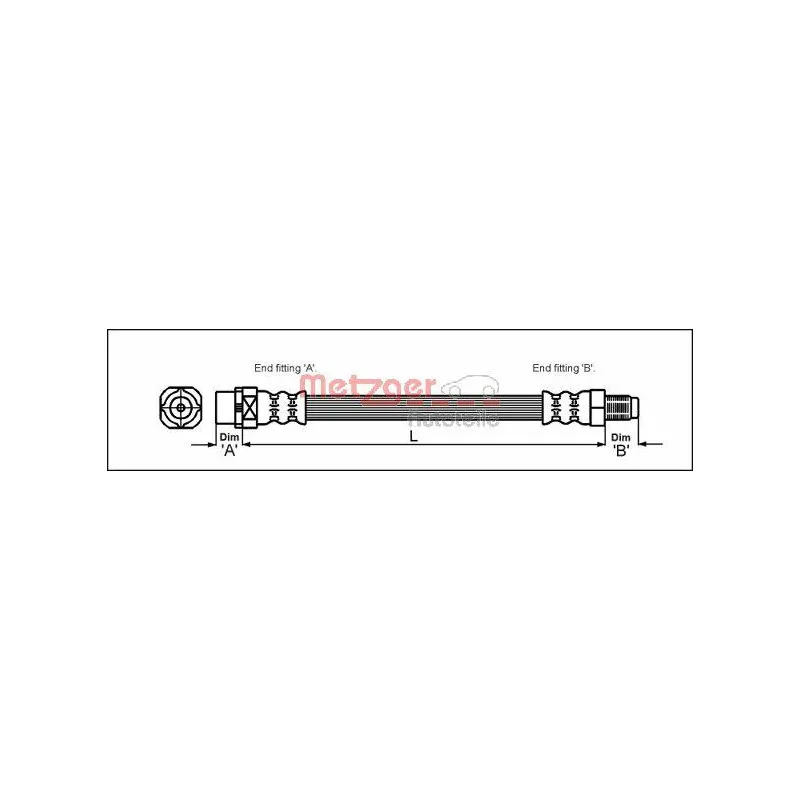 Flexible de frein METZGER 4110054