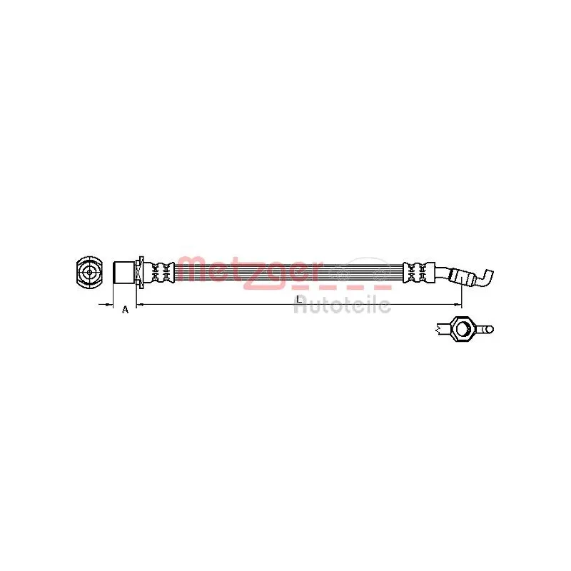 Flexible de frein METZGER 4110057