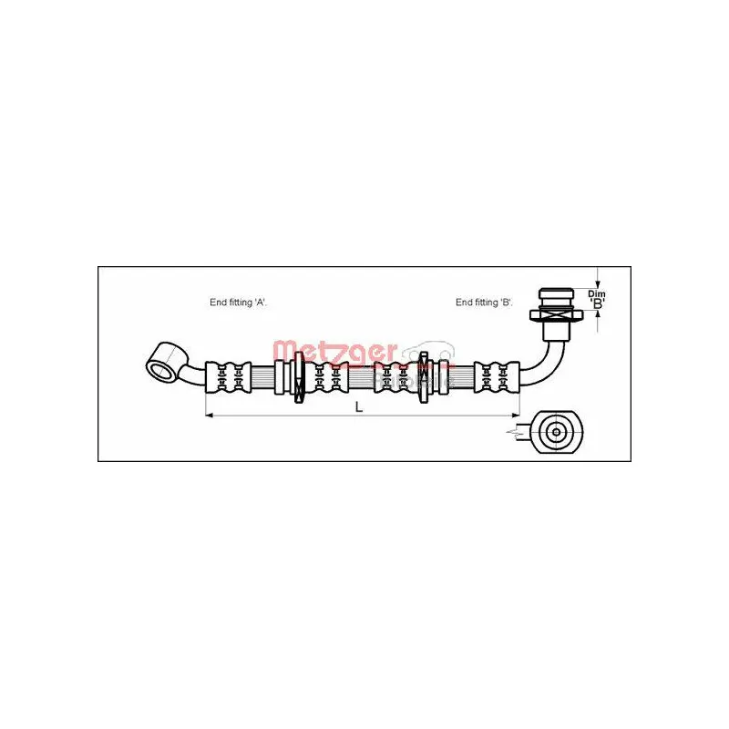 Flexible de frein METZGER 4110071
