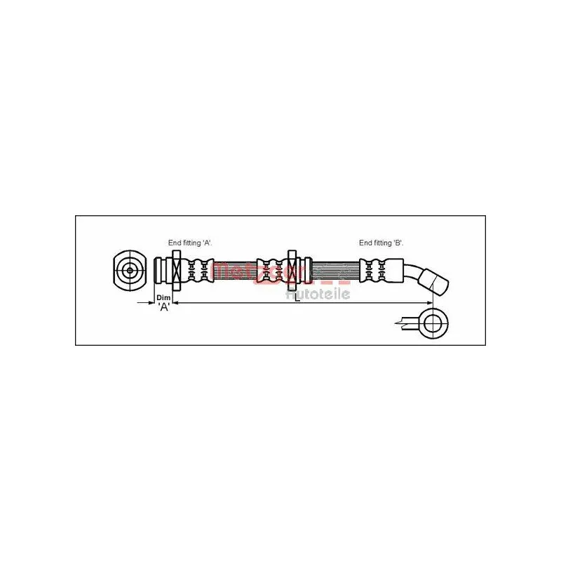 Flexible de frein METZGER 4110081