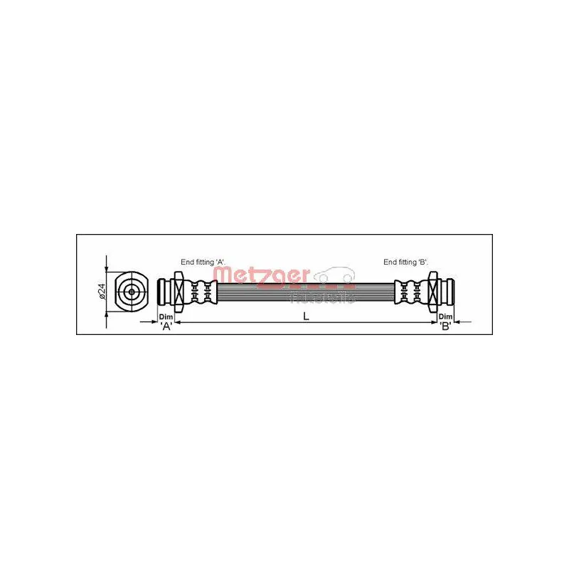 Flexible de frein METZGER 4110089