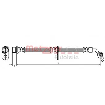 Flexible de frein METZGER