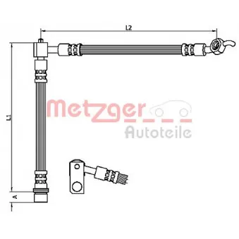 Flexible de frein METZGER 4110103