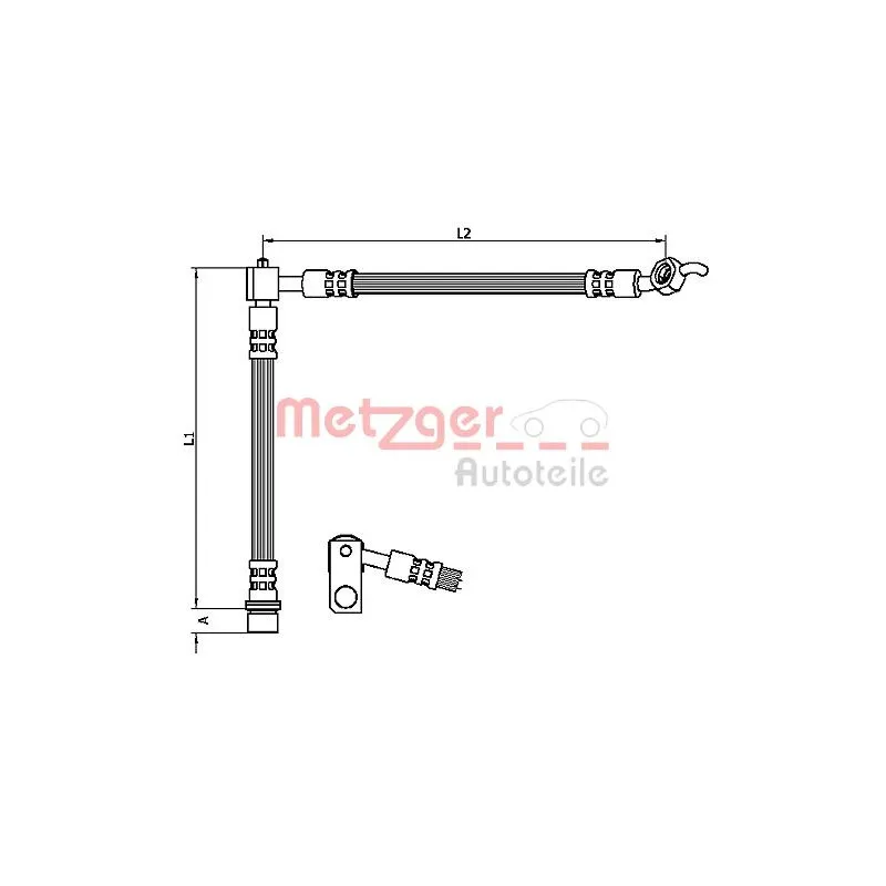 Flexible de frein METZGER 4110104