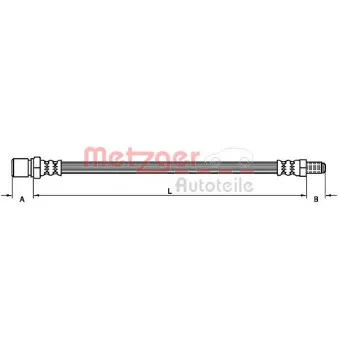 Flexible de frein METZGER 4110105
