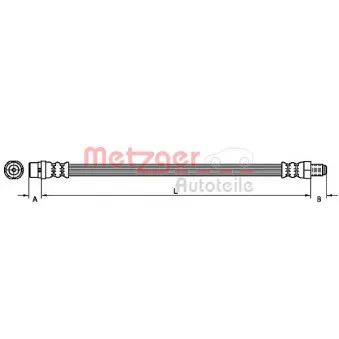 Flexible de frein METZGER 4110125