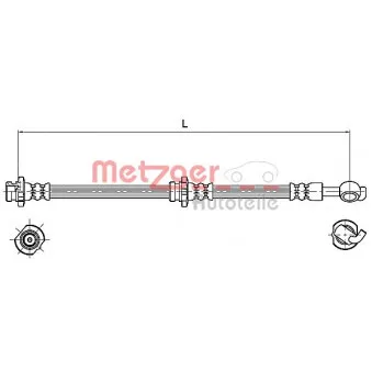 Flexible de frein METZGER 4110129