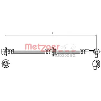 Flexible de frein METZGER 4110131
