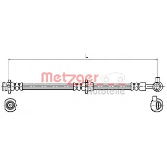 Flexible de frein METZGER 4110132