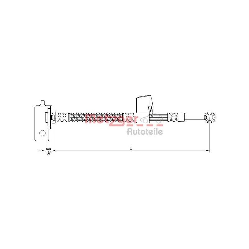 Flexible de frein METZGER 4110136