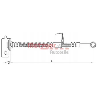 Flexible de frein METZGER 4110137