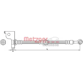 Flexible de frein METZGER 4110139
