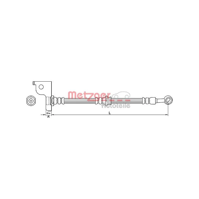 Flexible de frein METZGER 4110139