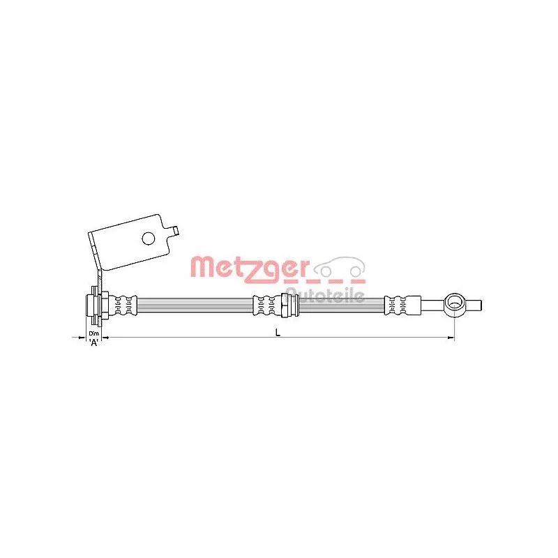 Flexible de frein METZGER 4110141
