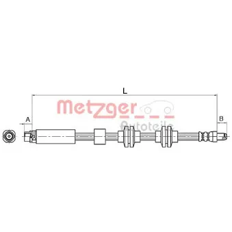 Flexible de frein METZGER 4110143