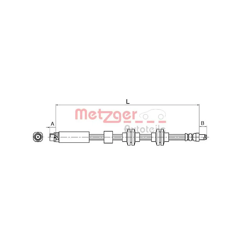Flexible de frein METZGER 4110143