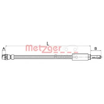 Flexible de frein METZGER 4110145