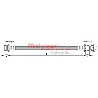 Flexible de frein METZGER