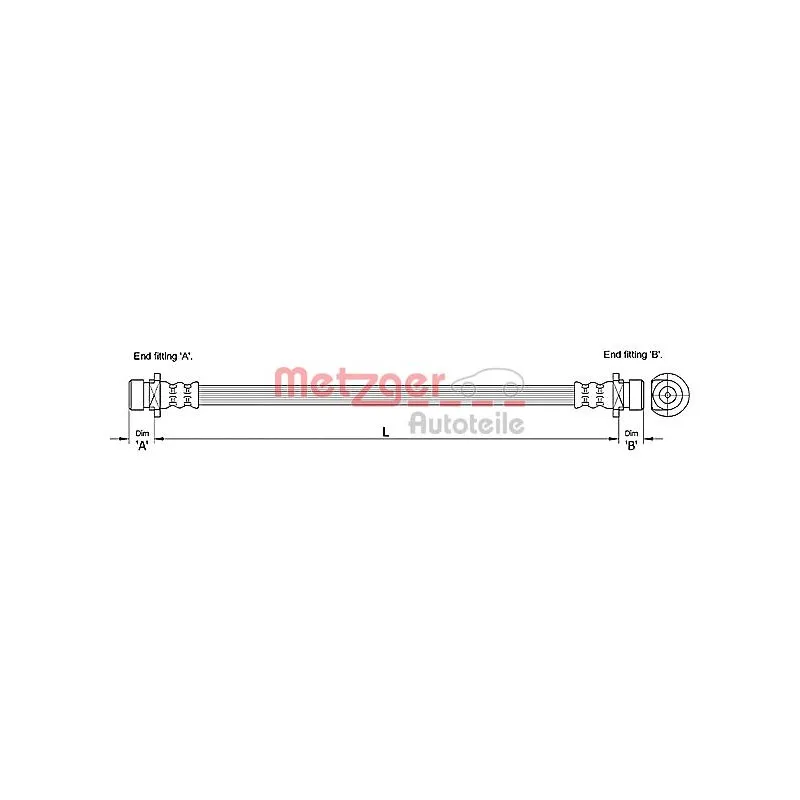 Flexible de frein METZGER 4110183