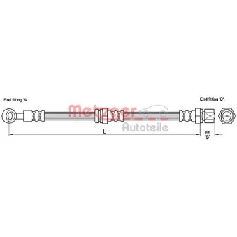 Flexible de frein METZGER 4110190