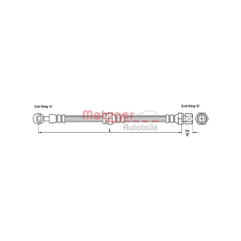 Flexible de frein METZGER 4110190