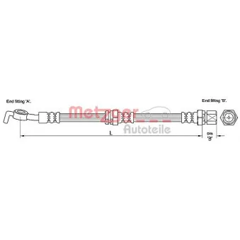Flexible de frein METZGER