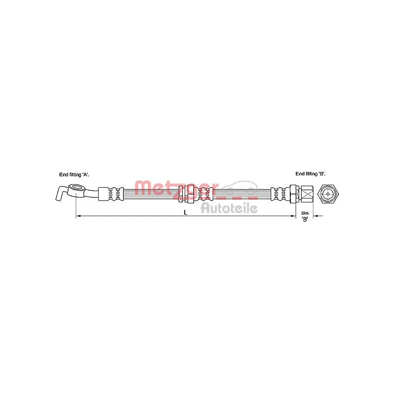Flexible de frein METZGER 4110193