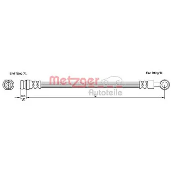 Flexible de frein METZGER 4110194