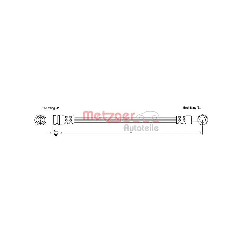 Flexible de frein METZGER 4110194