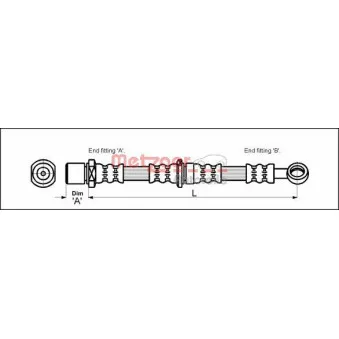 Flexible de frein METZGER 4110200