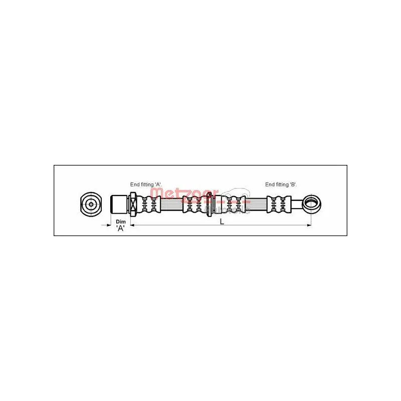 Flexible de frein METZGER 4110200