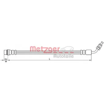 Flexible de frein METZGER 4110210