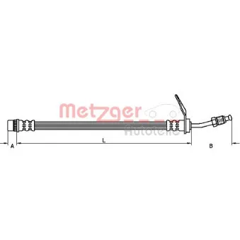 Flexible de frein METZGER 4110211