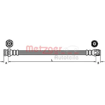 Flexible de frein METZGER 4110213