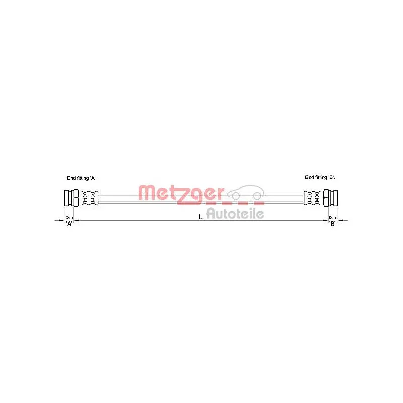 Flexible de frein METZGER 4110215