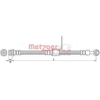 Flexible de frein METZGER 4110218