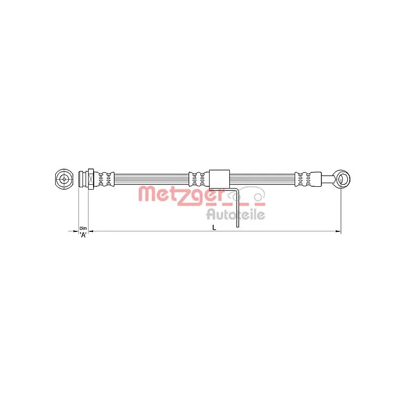 Flexible de frein METZGER 4110219