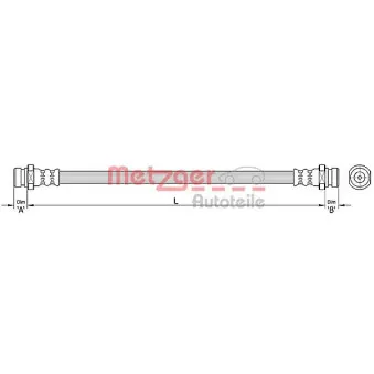 Flexible de frein METZGER 4110220