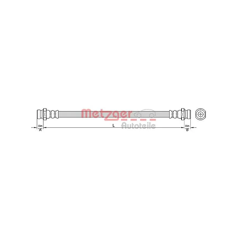 Flexible de frein METZGER 4110220